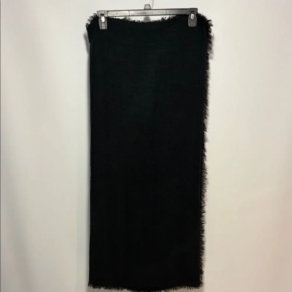 Large, thin, black shawl